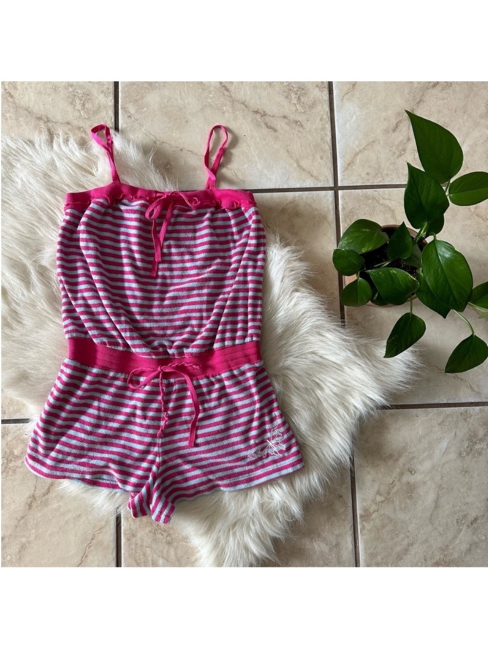 Betsey Johnson Terrycloth Romper